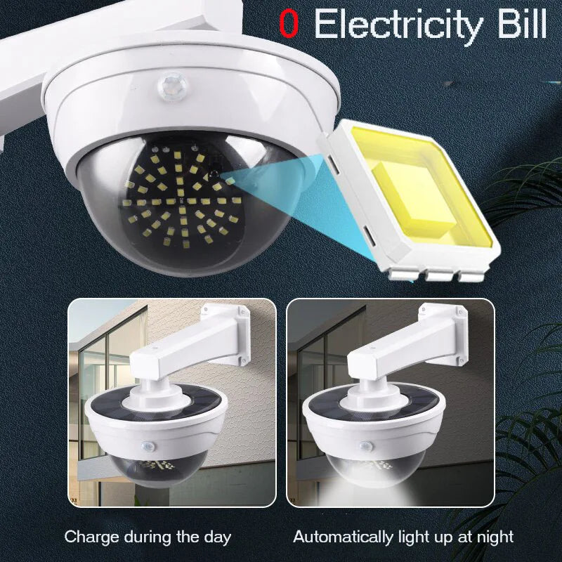 Solar Lights Outdoor Camera Lamp Anti-thief Home Courtyard PIR Motion Zpaxo