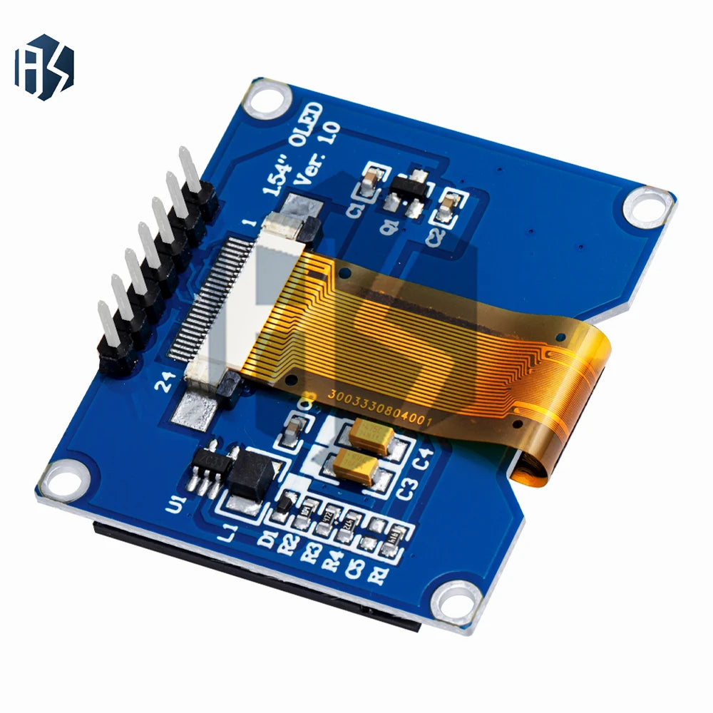1 54-Inch SSD1309 SSD1306-Compatible OLED Module 7PIN 128 64 SPI Zpaxo