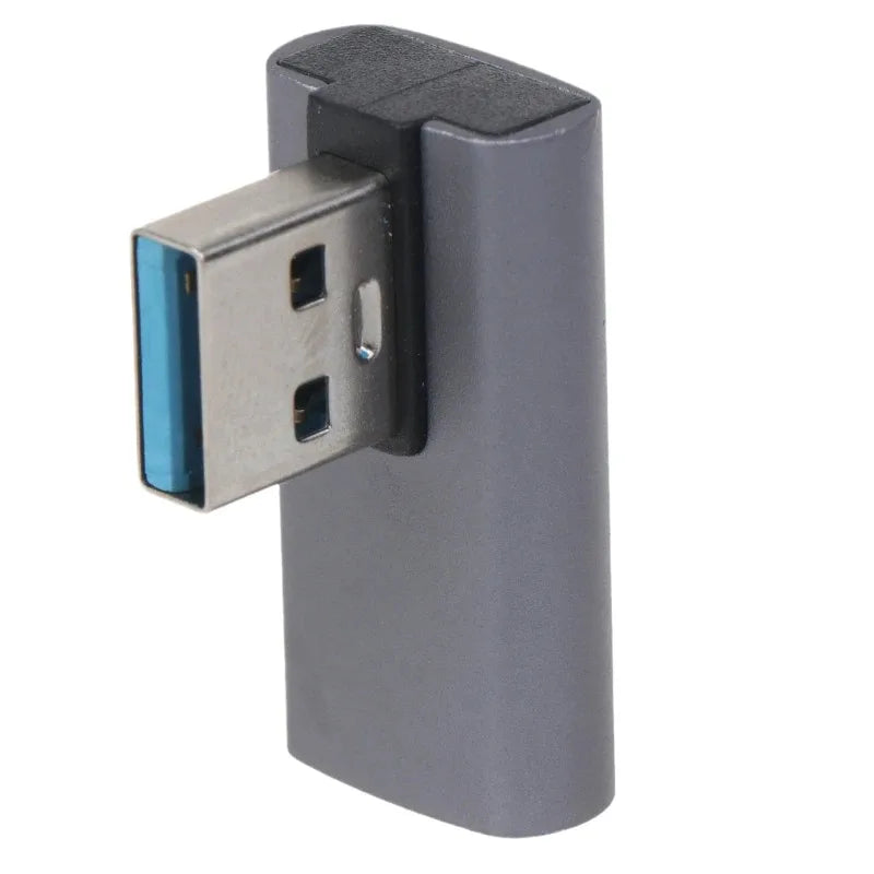 90° Right Angle USB 3.0 Male to Female Adapter | 1–5 Pack