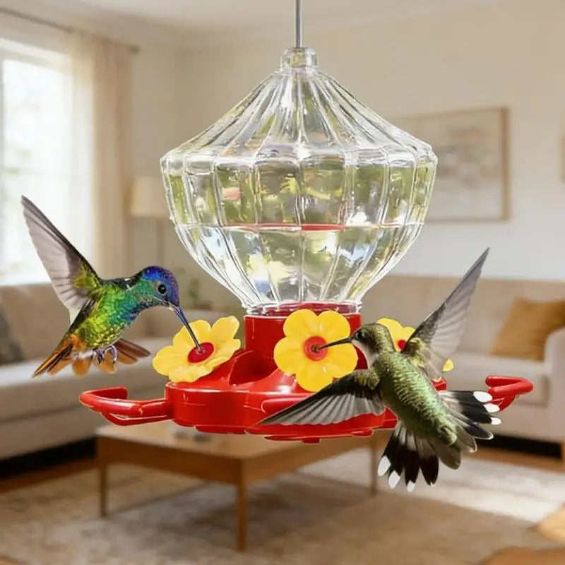 Bright Plastic Hummingbird Feeder Flower Attachments Bird Lover