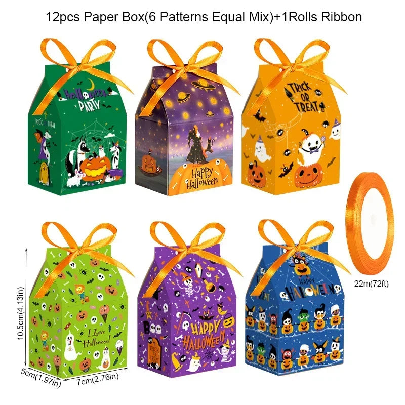 Mini House Halloween Candy Box Novelty Party Favor Supports Boxes