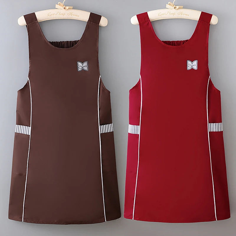 Fashionable Slim Waistcoat Apron Waterproof Waist Strap Solid Zpaxo