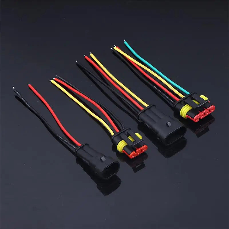 1–6 Pin Male/Female Electrical Connector Kit 18AWG | Car & Truck