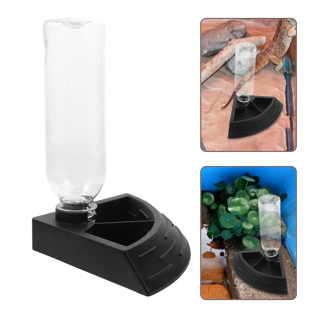 Automatic Reptile Water Bowl Spillproof Refillable Feeder Tortoise