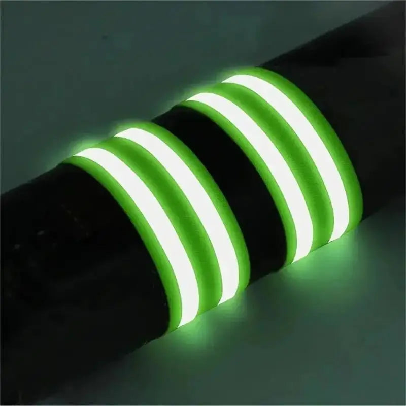 1 Pairs Reflective Armband Elastic Bracelet Tape Strap Safety Warning Zpaxo