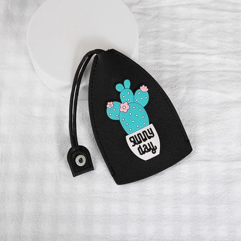 Pig Cartoon Strawberry Eggs PU Leather Rainbow Cherry Key Wallets Zpaxo