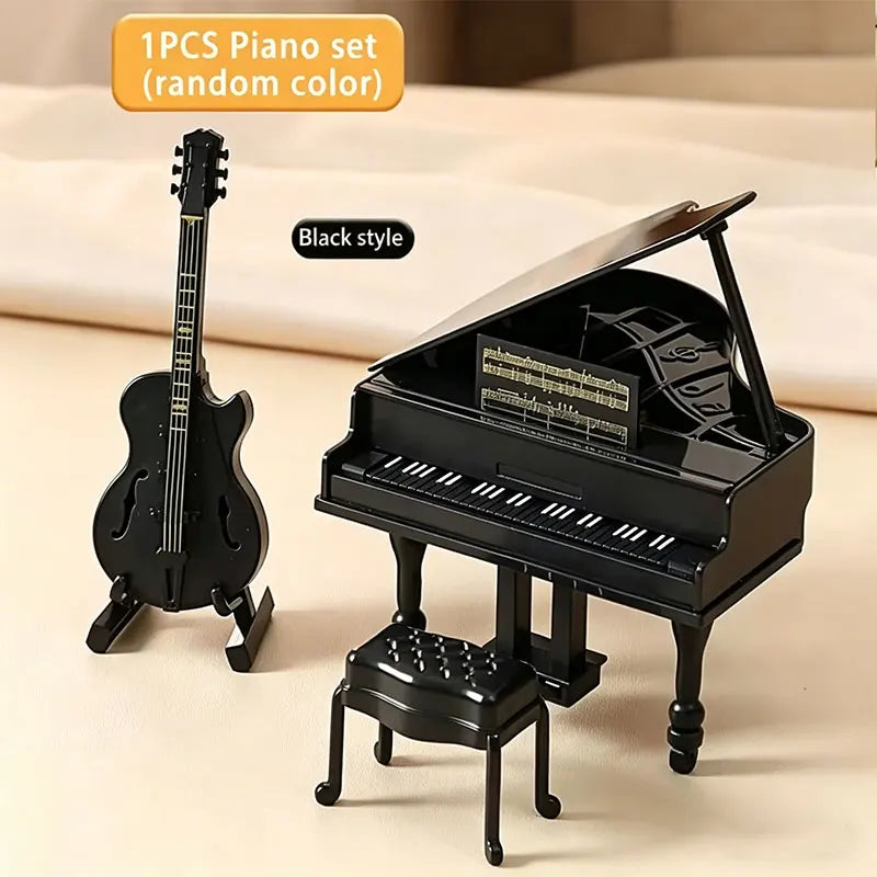1 12 Miniature Dollhouse Furniture Baby Bed Piano Stroller Dining Zpaxo D