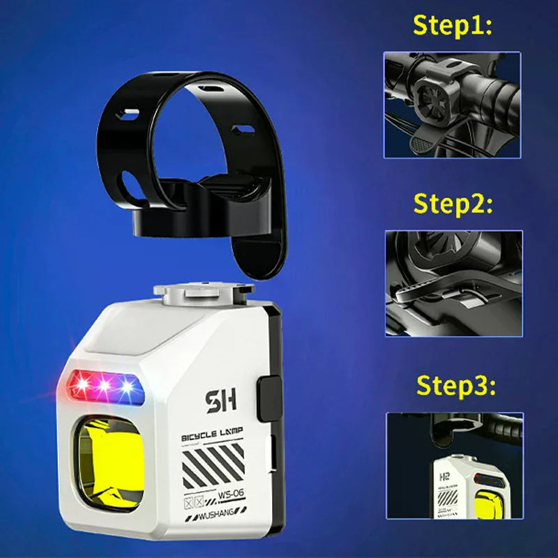 Bike Headlight Cut-off Line Bicycle Handlebar Front Hanging Light MTB Zpaxo