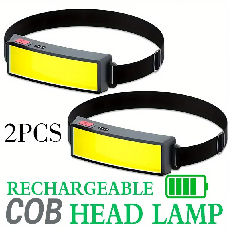 USB Rechargeable COB Headlamp 500 Lumens – 8 Modes, IP65