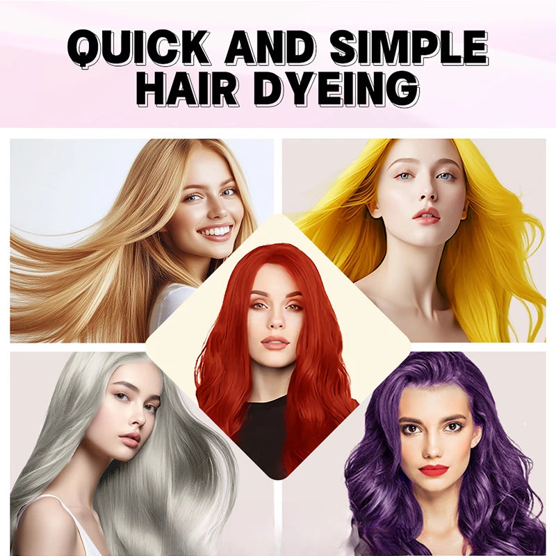 Cartoon Hair Dye Coloring Agent Shampoo Vibrant Shades Nourishing Zpaxo