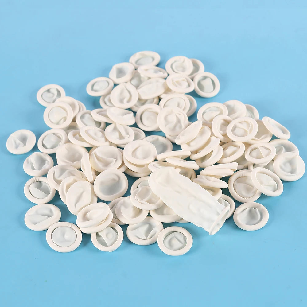 100Pcs Disposable Finger Cots Finger Protectors for Fingertips DIY Epoxy Resin Molds Making Tools Rubber Finger Gloves Zpaxo