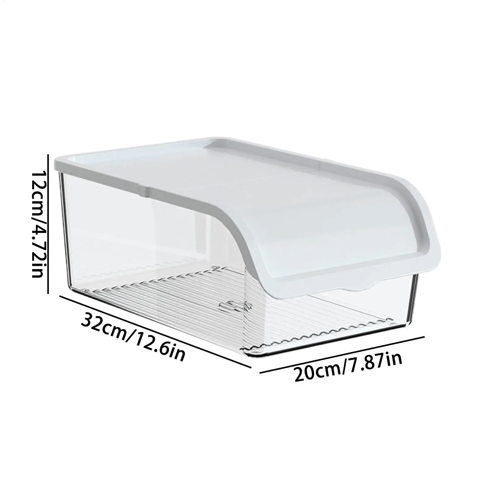 Tea Storage Box Large Stackable Half-open Lid Teacup Containers