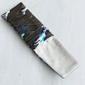 Cloth Art Pen Bag 3-Hole Pencil Bag, Pen Pouch, Pencil Case, Protective Cover, Portable Pencil Case, Velvet-Lined Zpaxo 3KONGLANSEBOWEN