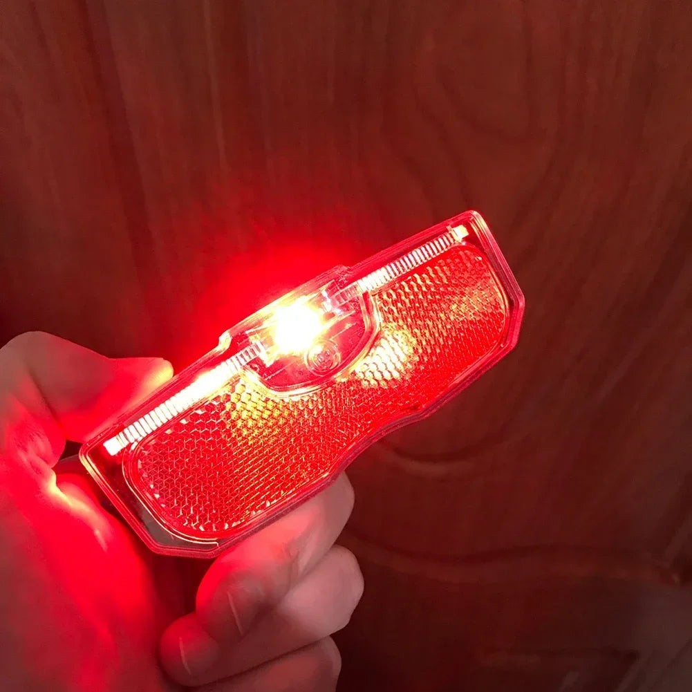 Bike Luggage Rack Light LED Bicycle Rear Seat Reflective Taillight Night Ridding Safety Warning Reflector Cycling Accessories Zpaxo