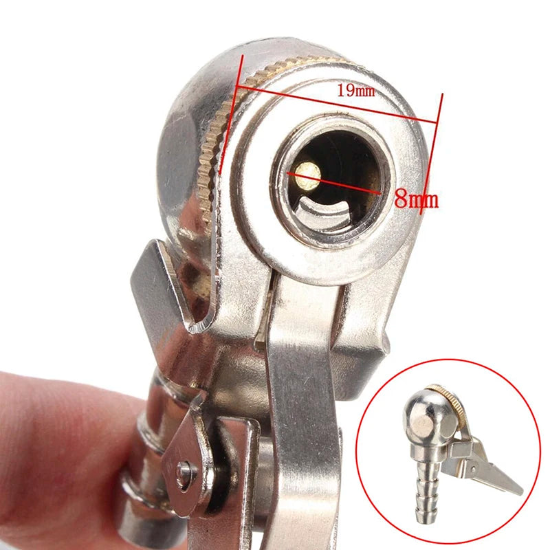 Car Tire Air Chuck Inflator Pump Valve Connector Clip Portable