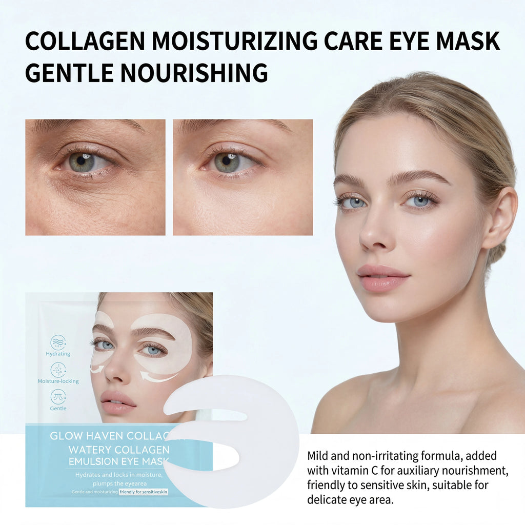 Vitamin C Collagen Under Eye Patches Hydrating Eye Mask for Puffiness Overnight Recovery Anti-Aging Eye Care Deep Moisturizing Zpaxo