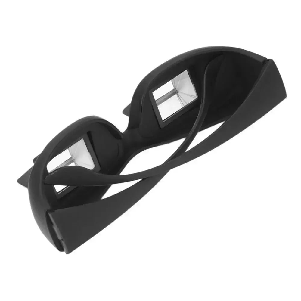 Lazy Eyeglasses Lazy Reading Glasses Prismatic Horizontal Glasses Lying Down Bed Reading Watching HD Readers Glasses Zpaxo black