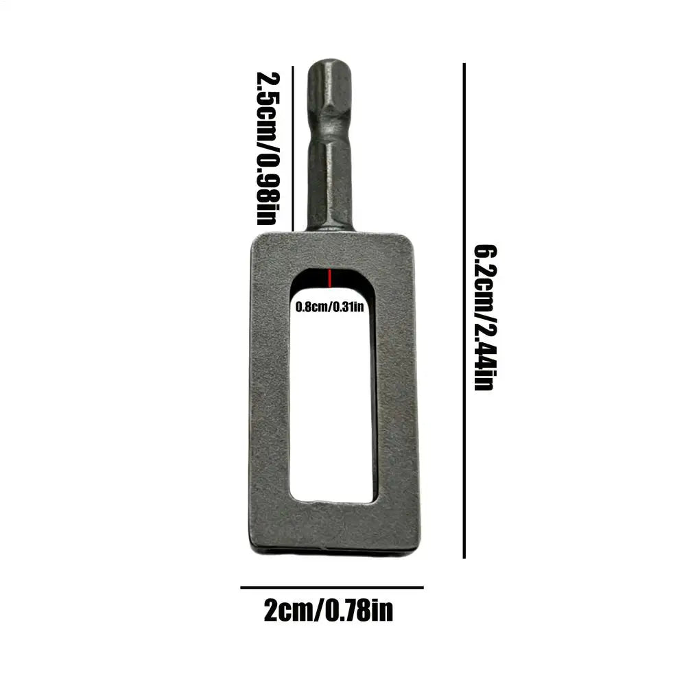 Hex Shank Wire Twister Drill Attachment – Rebar Tie Tool Wire Twister Tool Zpaxo 11 square screw