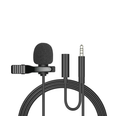 1.5m Mini Portable Lavalier Microphone Condenser Clip-on Lapel Mic Wired USB 3.5mm Type C Microphone For Laptop PC DSLR Camera Zpaxo 3.5mm 2and1