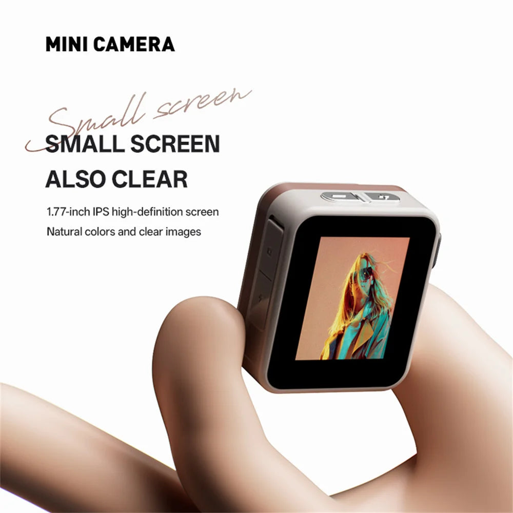 Y6000 Thumb Camera HD 1080P Retro Mini Camera Portable With Screen Flash Lamp Cam Outdoor Travel Photo Recorder CCD Digital Cam Zpaxo