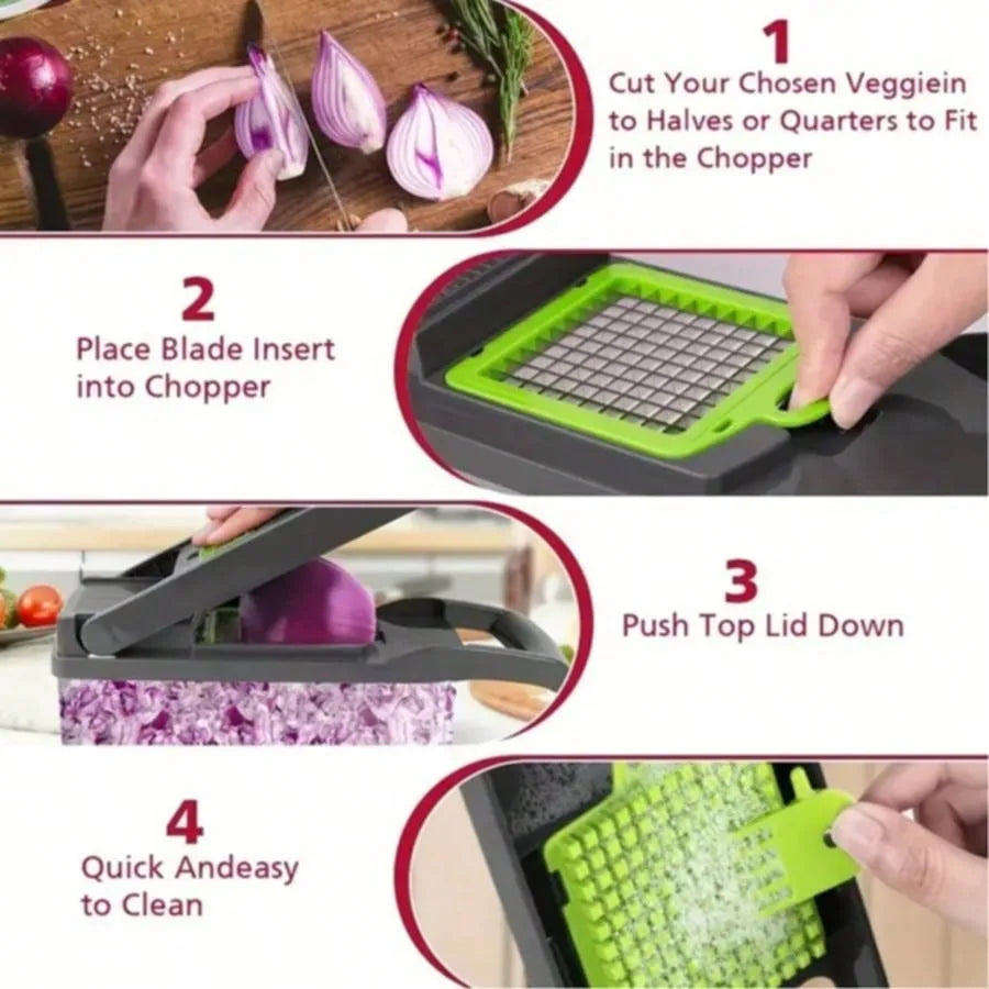 Valentine's Gift Safe Hand Guard Vegetable Cutter, for Cooking Together. 33x12cm, Shows Your Care Zpaxo