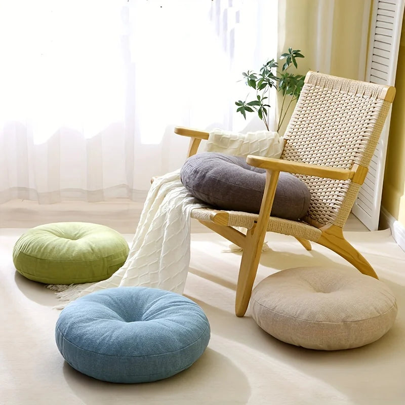 Contemporary Floor Cushion Hand Wash Only No Print Polyester Filling