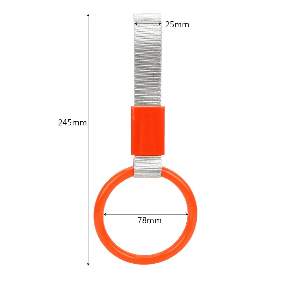 Round Subway Train Bus Handle Strap Charm Drift Car Rear Bumper