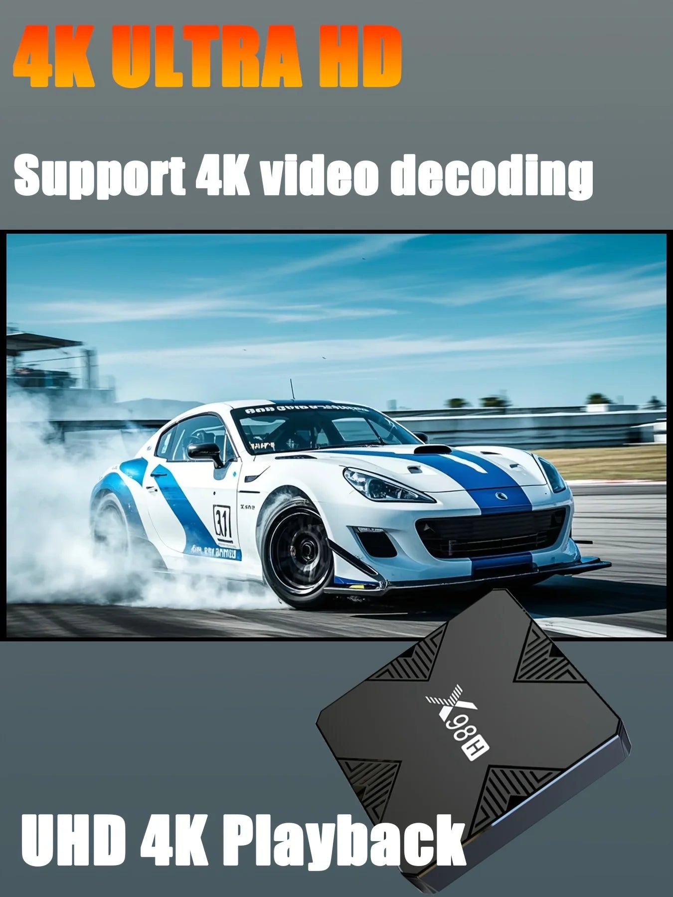 X98H TV Box Android12 Allwinner H618 2GB 16GB 4GB 32GB Storage 3D BT5 Zpaxo