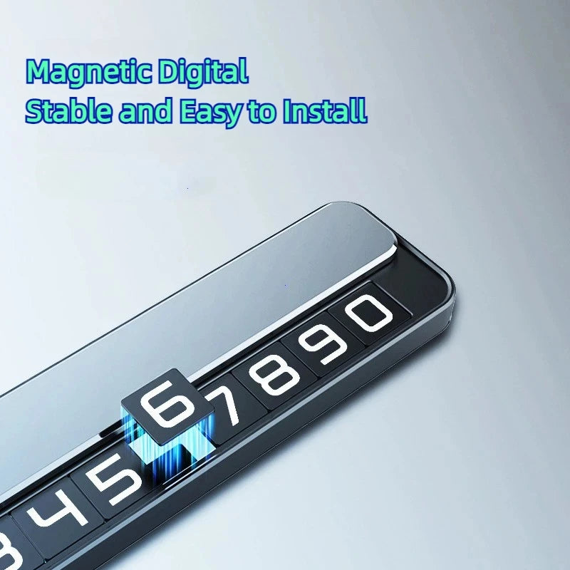 Double-number Temporary Parking Sign Car Moving Number Plate Creative