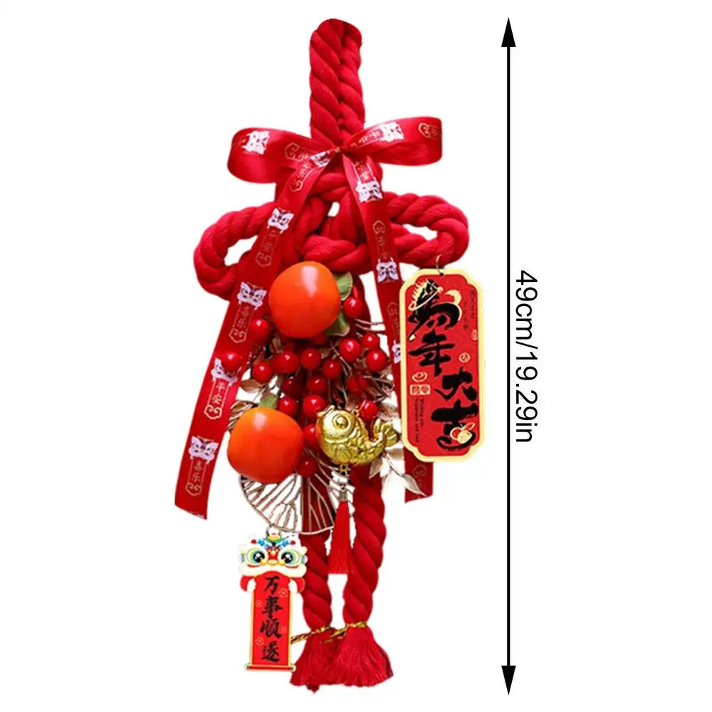 2026 Year Horse Chinese Knot Pendant Large Good Luck Charm DIY Zpaxo C