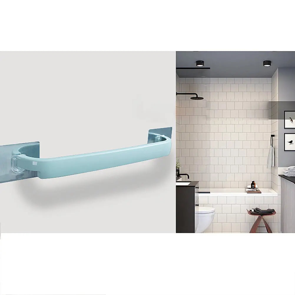 Sturdy No-perforation Self-adhesive Towel Rack Small Bathroom