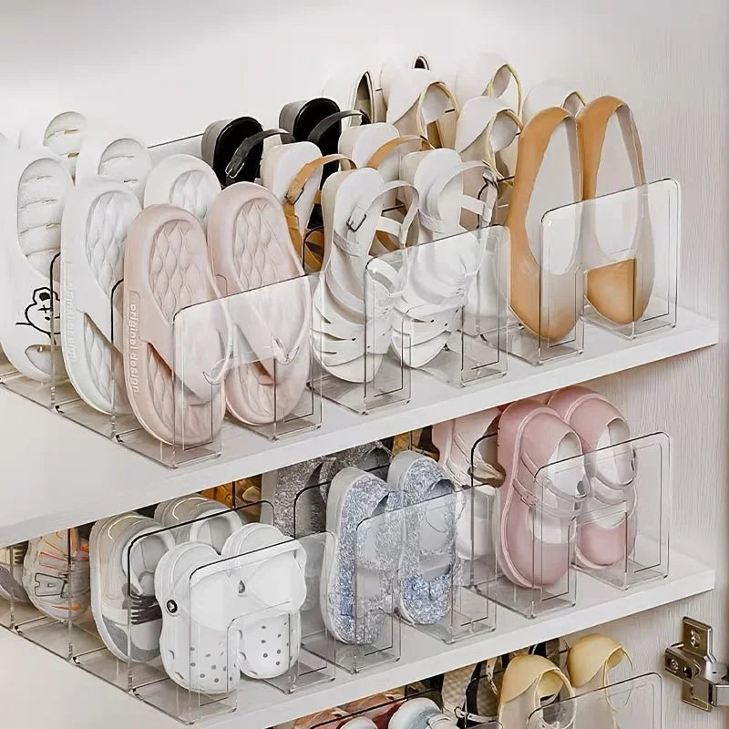 4 Grids Clear Acrylic Handbag Organizers - Space-Saving Closet Racks for Purses & Wallets Zpaxo