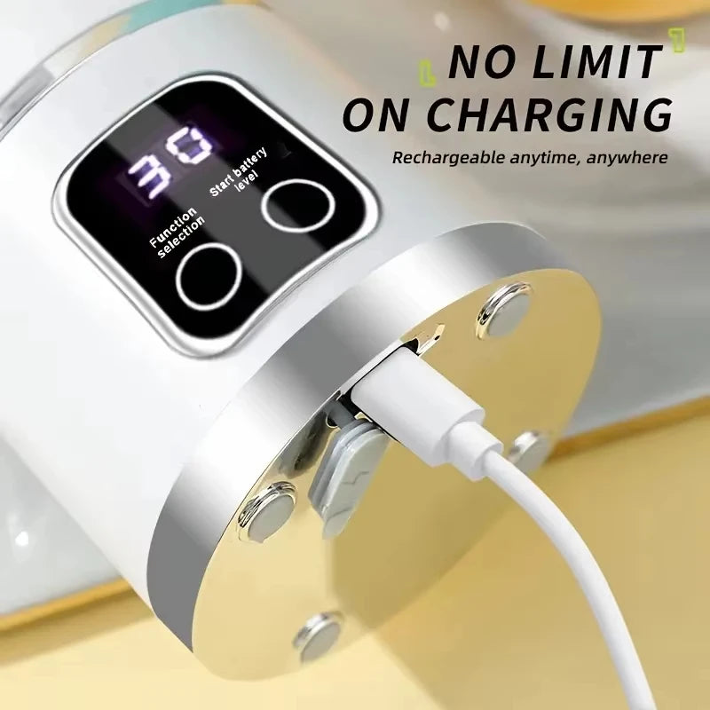 Portable juicer, handheld blender, USB charging juice maker, suitable for making smoothies, milkshakes, and fruit juices Zpaxo