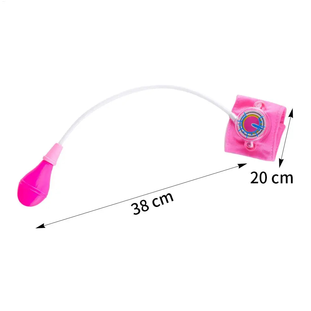 Kids Doctor Play Set - Simulation Blood Pressure Monitor Toy, Pretend Medical Checkup Kit for Children Educational Gift Zpaxo