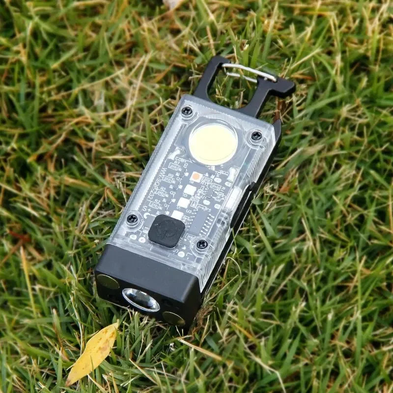 COB Keychain Work Light – Solar, 9 Modes, Magnetic Base | ESMARTER