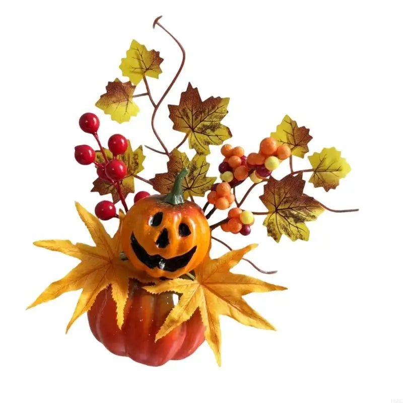 Functional Autumns Maples Pumpkins Decoration Durable Materials For Indoors Outdoor Scenes Zpaxo