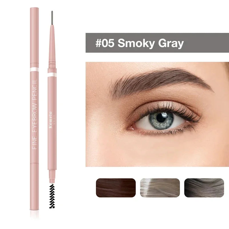 Waterproof Double-ended Eyebrow Pencil Ultra Fine Sweat-proof Long
