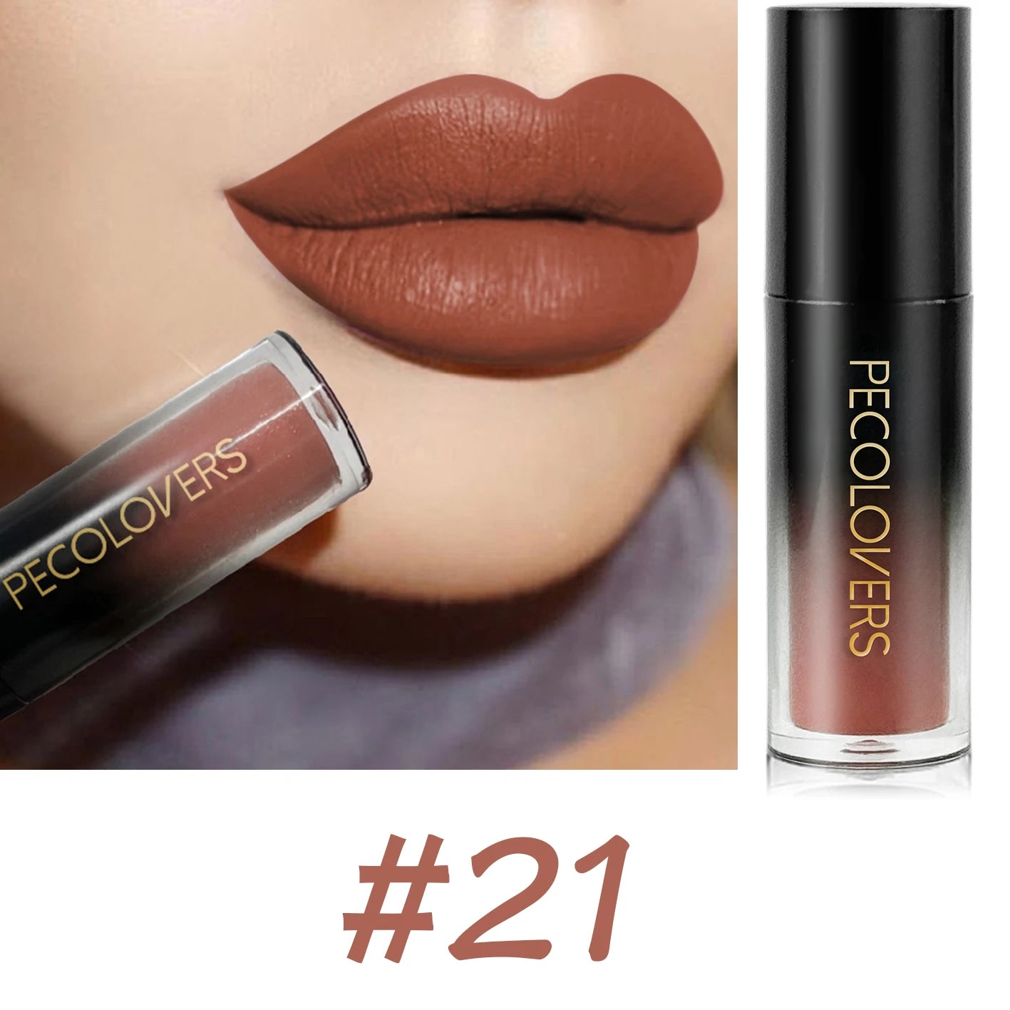 Velvet Matte Lipstick Sexy Red Lip Gloss Waterproof Long Lasting Easy Coloring Non-fading Non-stick Cup Liquid Lip Stick Zpaxo 21