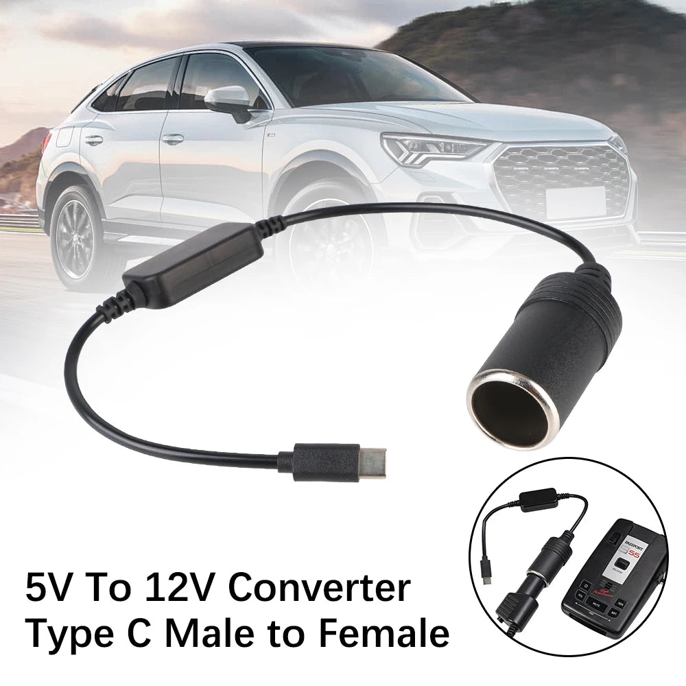 C Male Female 5V USB 12V Car Electronics Accessories Cigarette