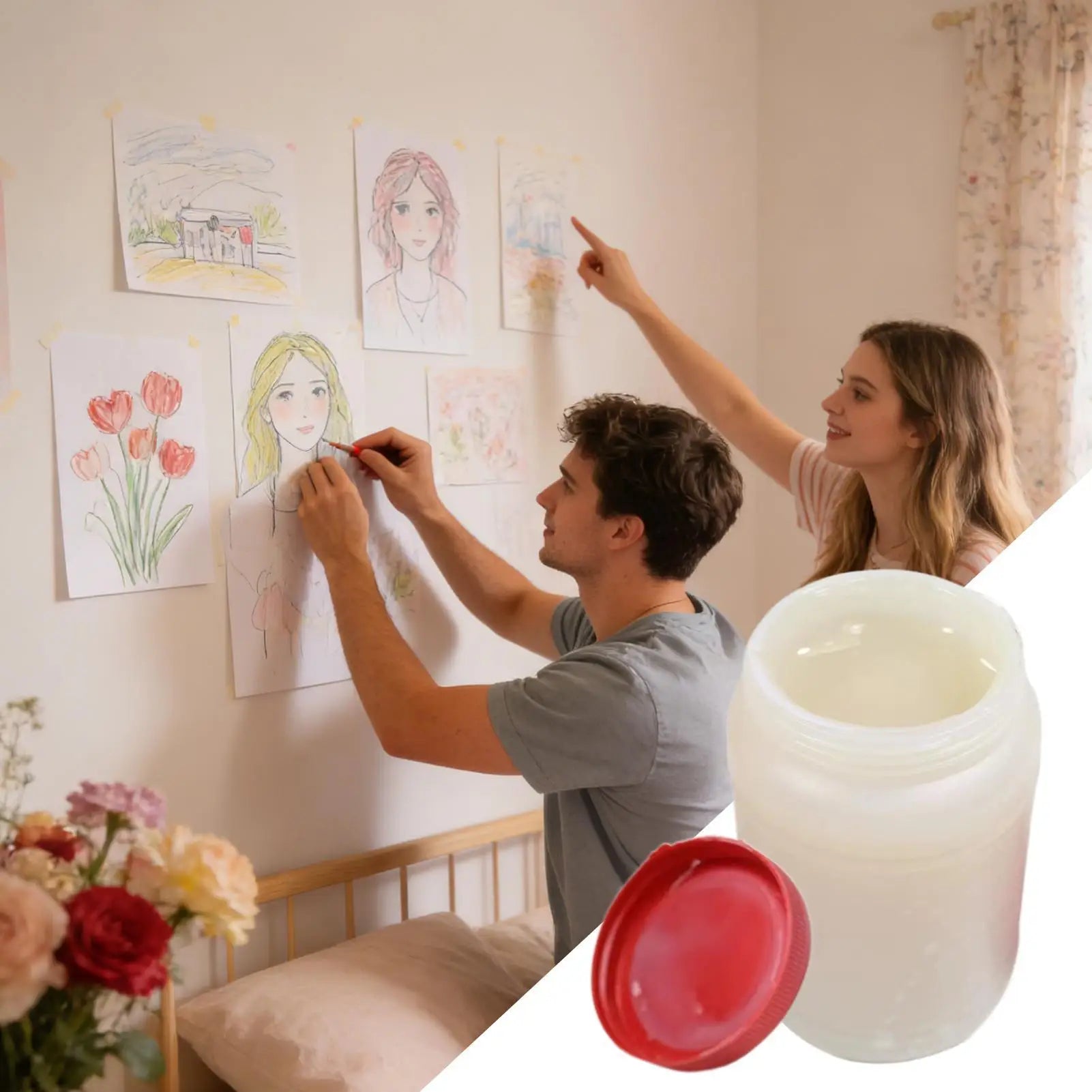 Poster Wall Adhesive Viscosity Sticky Putty Glue Banner Couplet Craft