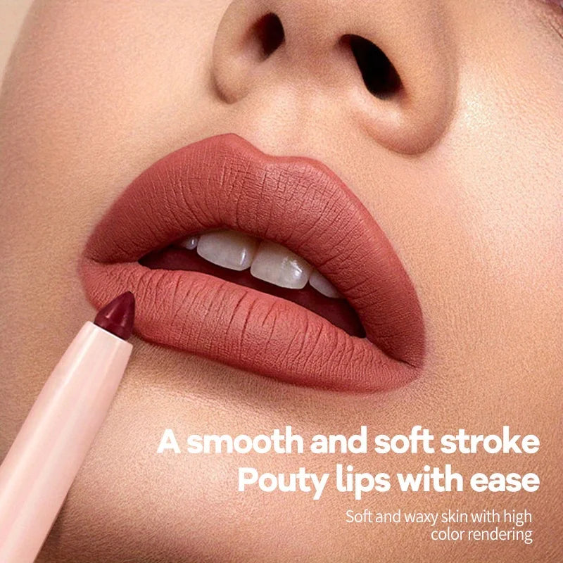 Matte matte lipstick lip liner waterproof and not easy to stick to the cup to outline the lip shape Zpaxo