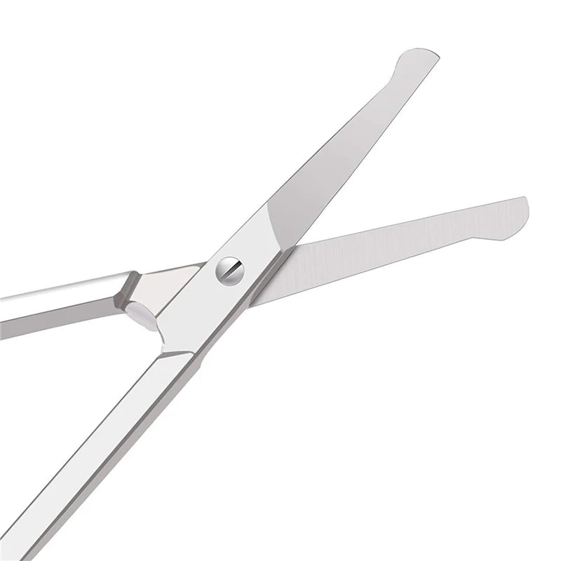 Mini Stainless Steel Portable Curved Mustache Eyebrow Nose Ear Hair Remover Scissor Trimmer Safety Tips Nail Cuticle Cutter Zpaxo