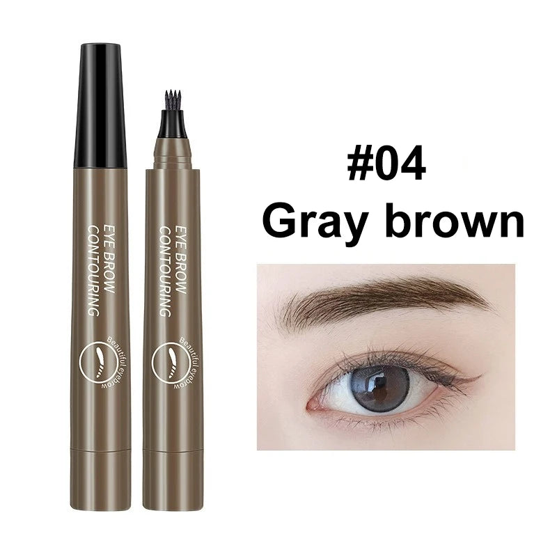 4 Point Eyebrow Pencil 5 Colors Waterproof Liquid Eyebrows Pen Zpaxo 04