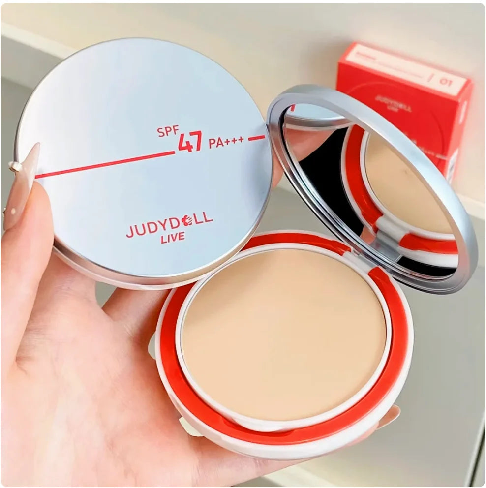 Judydoll Sunscreen Pressed Powder Makeup Setting Lasting Oil Control Zpaxo