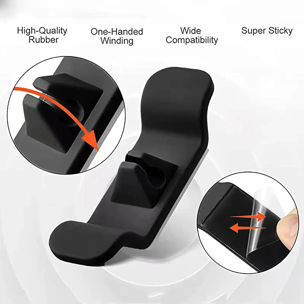 Cord Organizer Cable Management Clip Storage Holder Keeper Wrapper Zpaxo