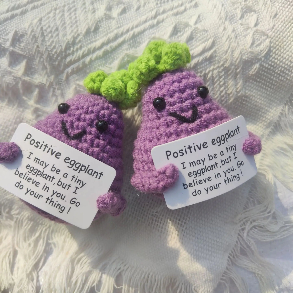Potato Wool Broccoli Carrot Eggplant Crocheted Pineapple Positive Zpaxo PURPLE