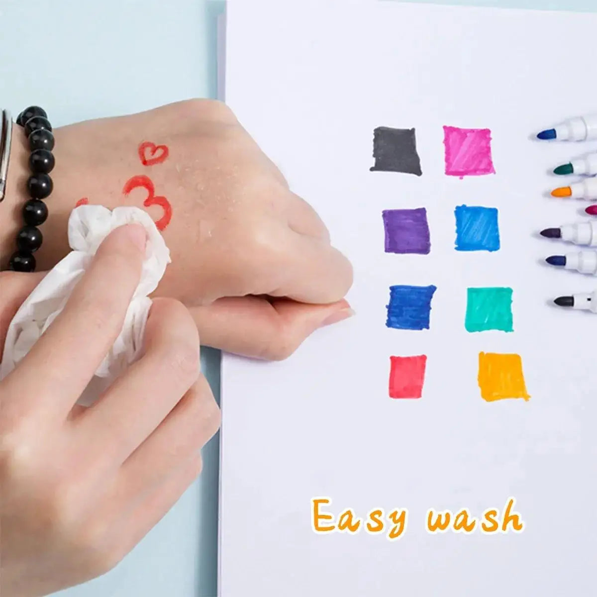 6/8Pcs Magnetic Erasable Whiteboard Pen Color Options Numbering Stationery Office Teaching Supplies For Whiteboard Student Note Zpaxo