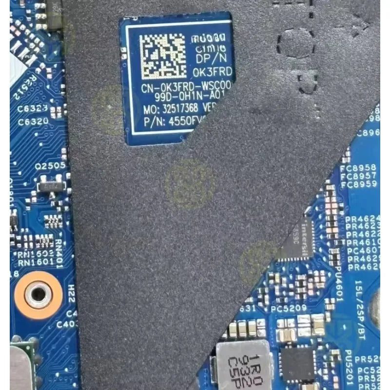 Dell Latitude 3400 3500 Notebook Mainboard Laptop 17938-1 0K3FRD