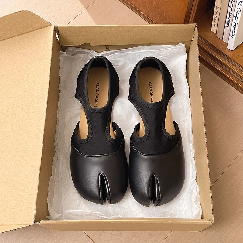 Women Mary Janes Shoes Summer Split Toe Tabi Walking Sneakers Casual