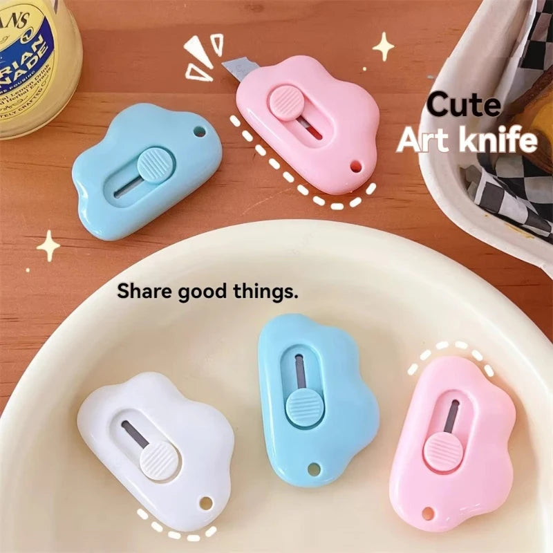 Kawaii Mini Cloud Utility Knife – Cute Paper Cutter & Craft Tool